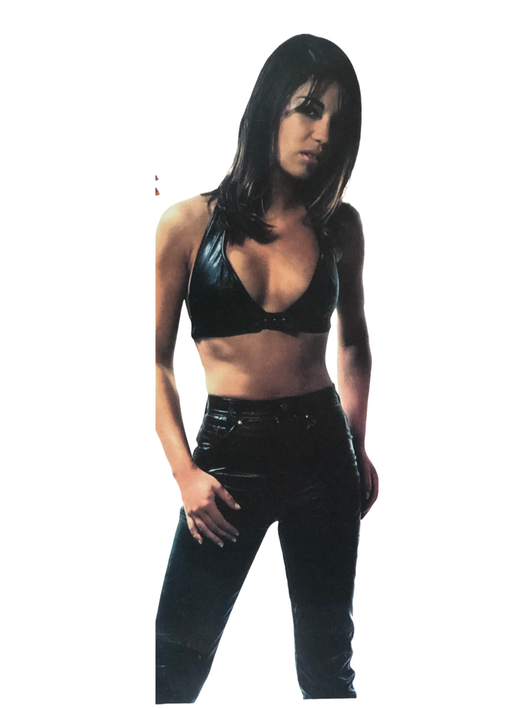 wrestling leather bra and leather pants